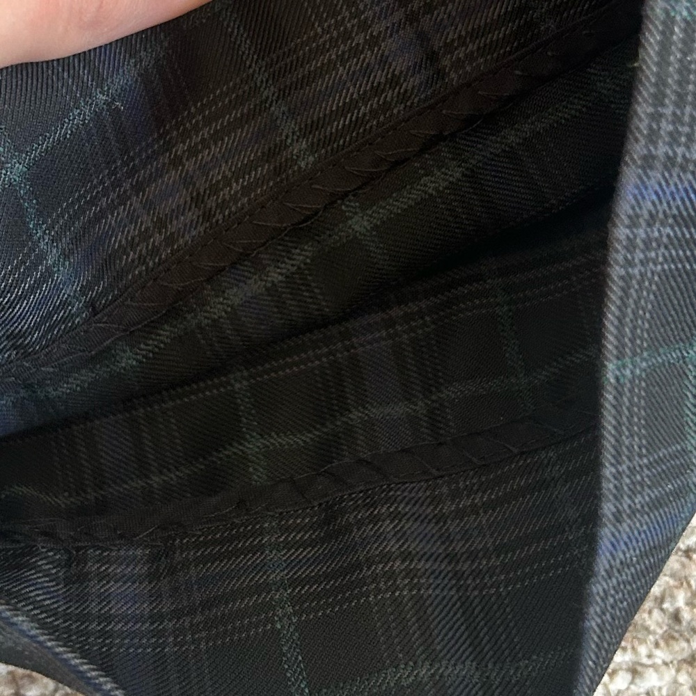 Tibi Marvel Blue/Black Plaid Taylor Straight Leg Pants Size 6 Officewear - Picture 8 of 8